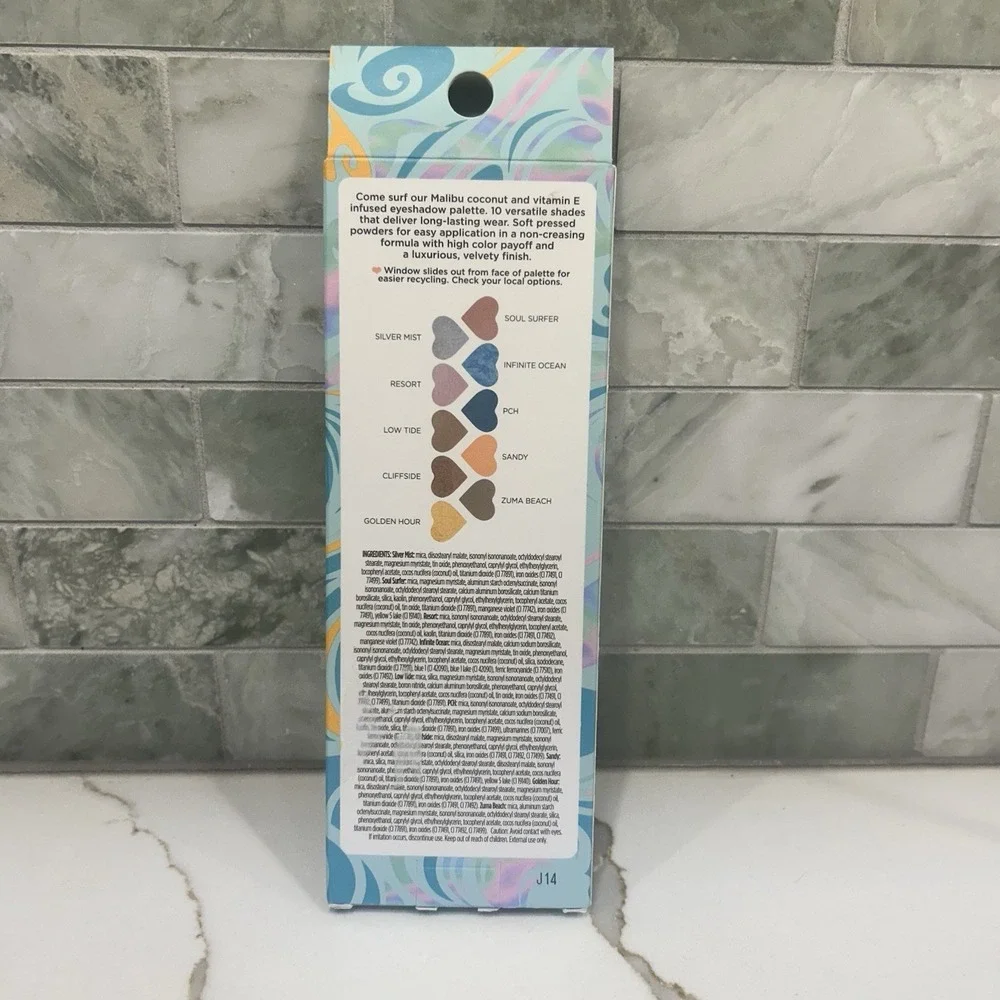 Pacifica Malibu Coconut Infused Eye Shadows Palette